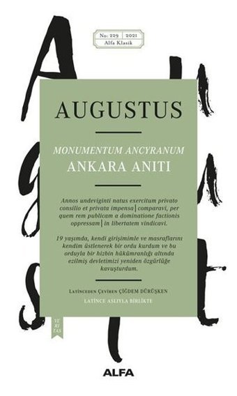 Ankara Anıtı Augusto Monterroso Alfa Yayıncılık