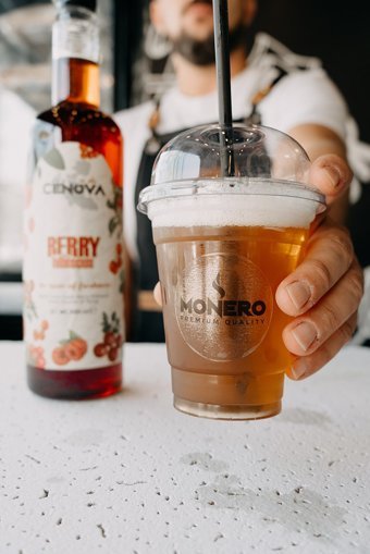 Cenova Gurme Seri Berry Hibiscus Aromalı Kahve Şurubu 1 lt