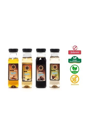Esperado Vanilya Fındık Karamel Çikolata Aromalı Kahve Şurubu 4x250 ml