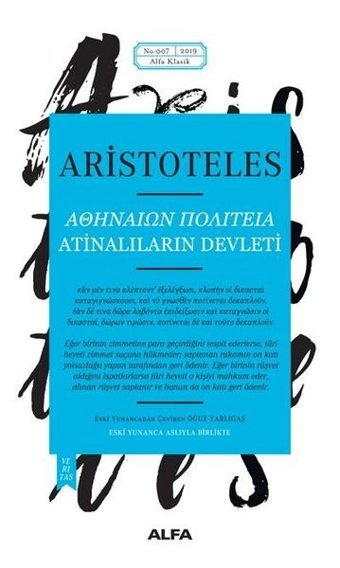 Atinalıların Devleti Aristoteles Alfa Yayıncılık