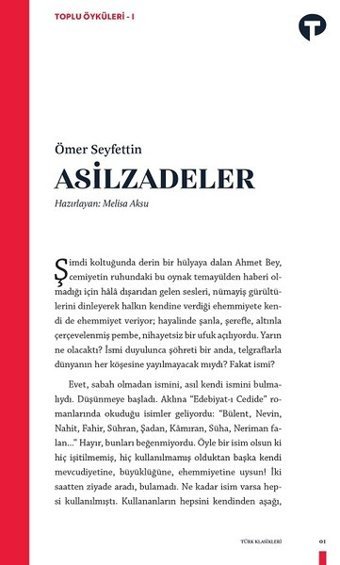 Asilzadeler Ömer Seyfettin Turkuvaz Kitap