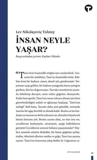 İnsan Ne ile Yaşar? Lev Nikolayeviç Tolstoy Turkuvaz Kitap