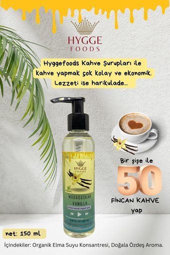 Hyggefoods Fındık Aromalı Kahve Şurubu 150 ml