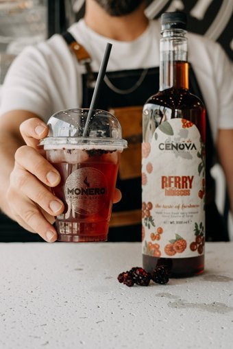 Cenova Berry Hibiscus Aromalı Kahve Şurubu 1 lt