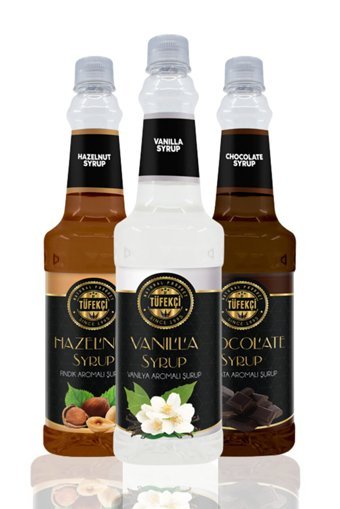 By Tüfekçi Vanilya Çikolata Fındık Aromalı Kahve Şurubu 3x750 ml