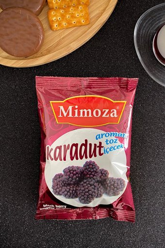 Mimoza Kivi-Nane Limon-Portakal-Karadut Aromalı Toz Çay 250 gr 4'lü