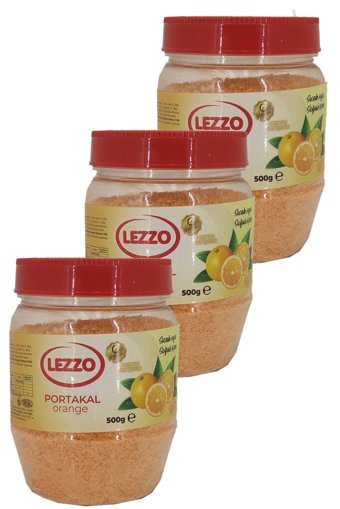 Lezzo Portakal Aromalı İçecek Tozu 500 gr 3'lü