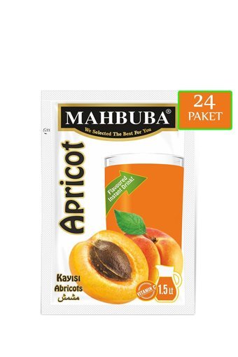 Mahbuba Kayısı Aromalı İçecek Tozu 9 gr 24'lü