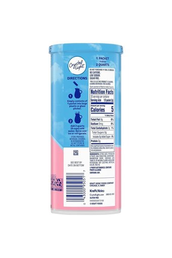 Crystal Light Pembe Limon Aromalı İçecek Tozu 82 gr