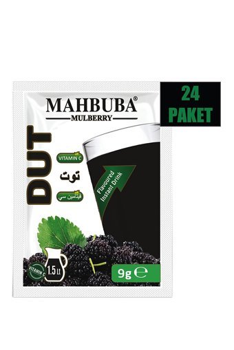 Mahbuba Dut Aromalı İçecek Tozu 9 gr 24'lü