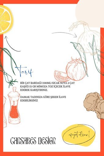 Mimoza Kivi Aromalı Toz Çay 750 gr