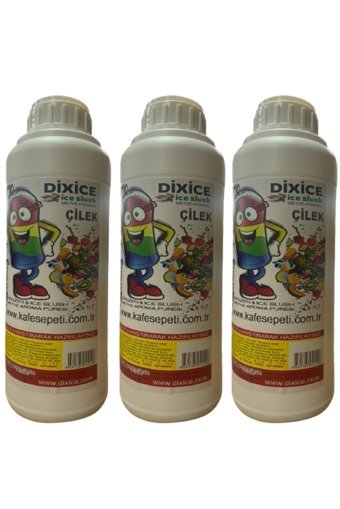 Dixice Çilek Aromalı İçecek Tozu 1000 gr 12'li