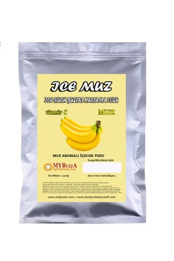 Mybuzza Muz Aromalı İçecek Tozu 1250 gr