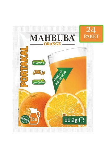 Mahbuba Portakal Aromalı İçecek Tozu 11.2 gr 24'lü