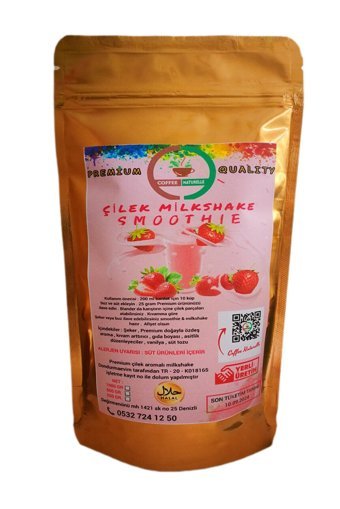 Coffee Naturelle Çilek-Mango-Italyan Karamel-Furitti Aromalı Toz Milkshake 250 gr 4'lü