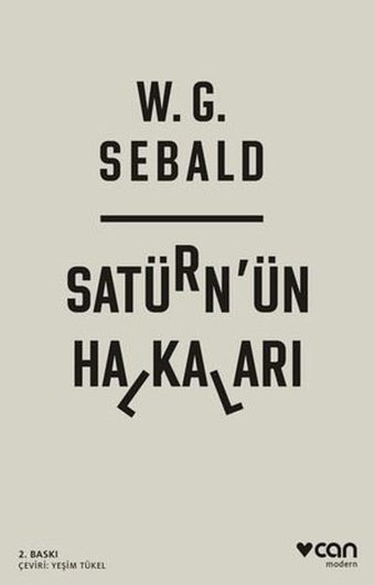 Satürn'ün Halkaları W. G. Sebald Can Yayınları