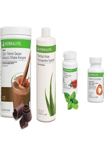 Herbalife Çikolata-Nane Aromalı İçecek Tozu Seti 4'lü