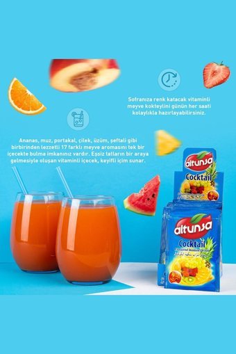 Altunsa Karışık Meyve Aromalı İçecek Tozu 9 gr 24'lü