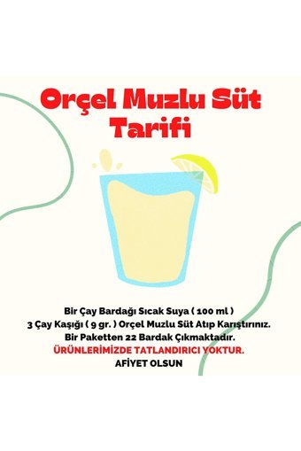 Orçel Muzlu Süt Aromalı Toz Çay 200 gr