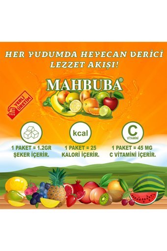 Mahbuba Orman Meyveli Aromalı İçecek Tozu 9 gr 24'lü