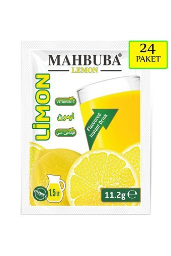 Mahbuba Limon Aromalı İçecek Tozu 11.2 gr 24'lü