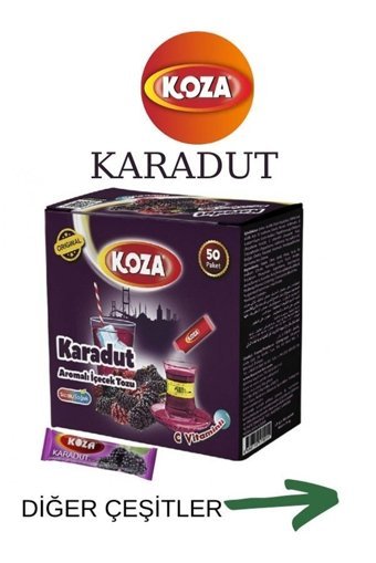 Koza Nane Limon-Karadut-Kuşburnu-Portakal Aromalı İçecek Tozu 1500 gr 4x50'li