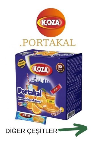 Koza Nane Limon-Karadut-Kuşburnu-Portakal Aromalı İçecek Tozu 1500 gr 4x50'li