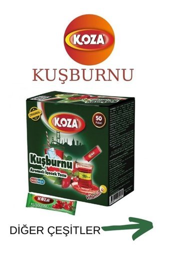 Koza Nane Limon-Karadut-Kuşburnu-Portakal Aromalı İçecek Tozu 1500 gr 4x50'li