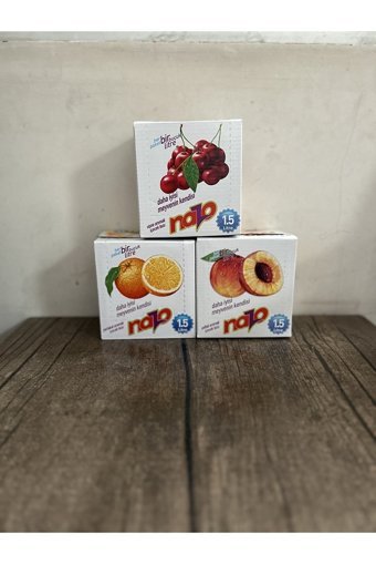 Nazo Şeftali-Portakal-Vişne Aromalı İçecek Tozu 9 gr 3x24'lü