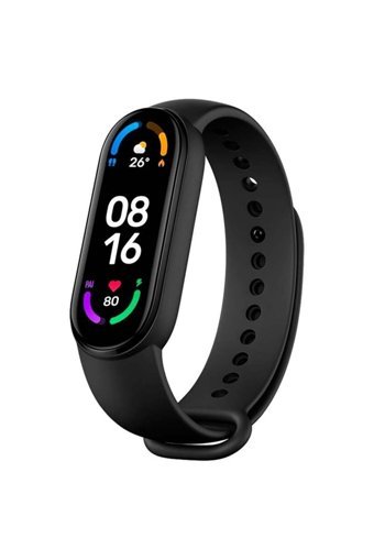 Xiaomi Mi Band 6 Adımsayar Su Geçirmez Android-iOS Dokunmatik Akıllı Bileklik Siyah