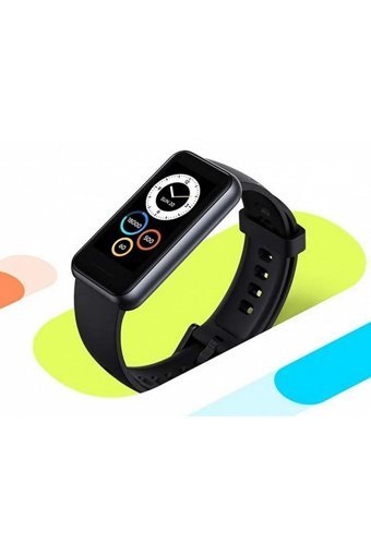 Realme Band 2 Adımsayar Su Geçirmez Android-iOS Dokunmatik Akıllı Bileklik Siyah
