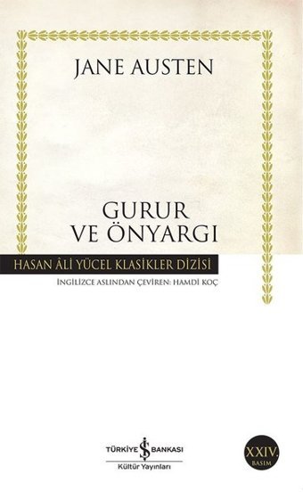 Gurur ve Önyargı - Hasan Ali Yücel Klasikleri Jane Austen İş Bankası Kültür Yayınları