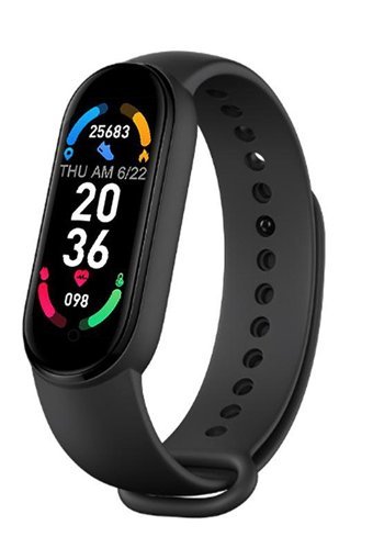 Grc Accessory M7 Adımsayar Su Geçirmez Android-iOS Dokunmatik Akıllı Bileklik Beyaz