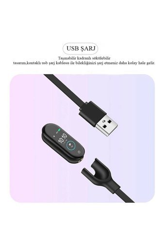 Reidan M4 Adımsayar Su Geçirmez Android-iOS Dokunmatik Akıllı Bileklik Siyah