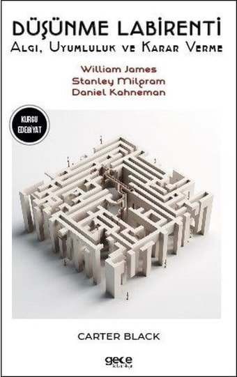 Düşünme Labirenti-Algı Uyumluluk ve Karar Verme- William James-Stanley Milgram-Daniel Kahneman Carter Black Gece Kitaplığı