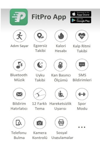 Üzegül Aksesuar M7 Adımsayar Su Geçirmez Android-iOS Dokunmatik Akıllı Bileklik Siyah