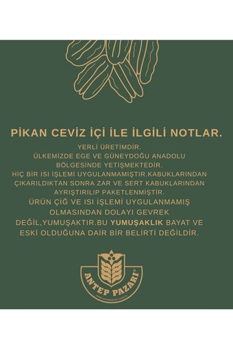 Antep Pazarı Organik Tane Pikan Cevizi İçi 100 gr