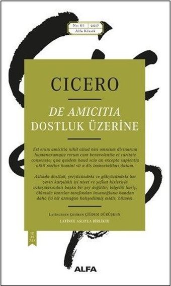 Dostluk Üzerine Cicero Alfa Yayıncılık
