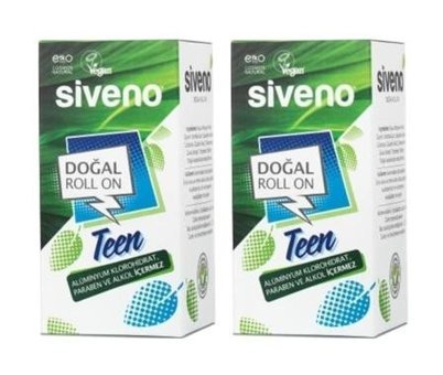 Siveno Teen Blue Roll-On Unisex Deodorant 2x50 ml