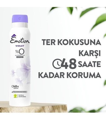 Emotion Violet Sprey Kadın Deodorant 6x150 ml