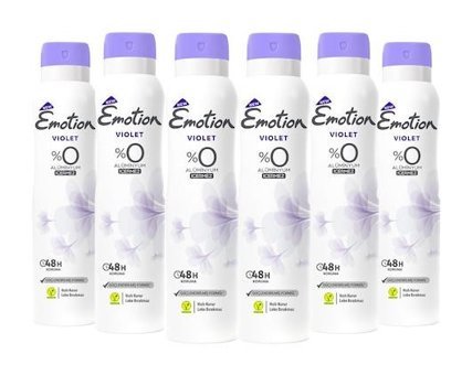 Emotion Violet Sprey Kadın Deodorant 6x150 ml