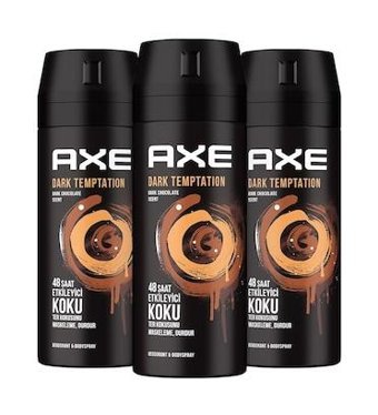 Axe Dark Temptatıon Sprey Erkek Deodorant 3x150 ml