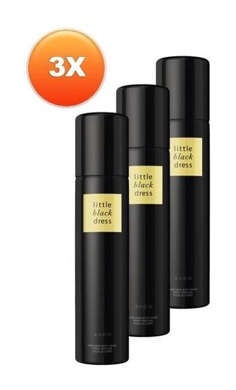 Avon Little Black Dress Roll-On Kadın Deodorant 3x75 ml