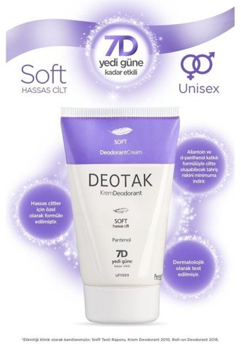 Deotak Krem Unisex Deodorant