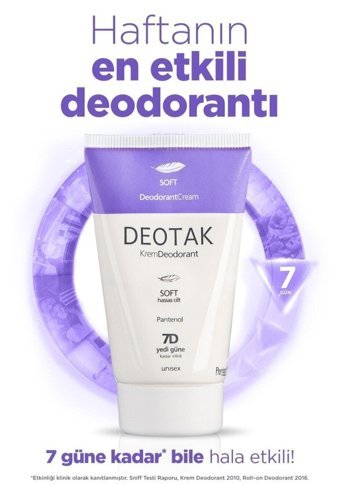 Deotak Krem Unisex Deodorant