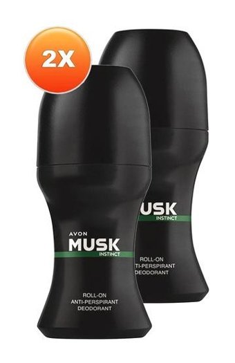 Avon Musk Instinct Roll-On Erkek Deodorant 2x50 ml