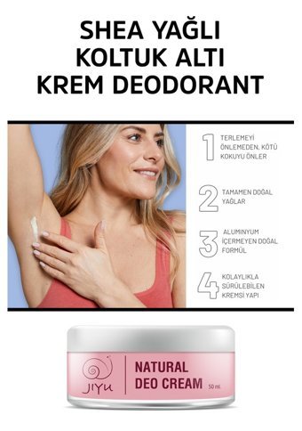 Jiyu Ter Önleyici Krem Unisex Deodorant 50 ml