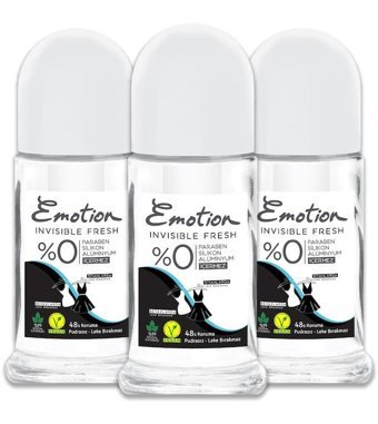 Emotion Invisible Fresh Roll-On Kadın Deodorant 3x50 ml