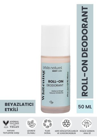 Bade Natural Whitening Roll-On Unisex Deodorant 50 ml