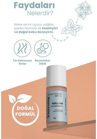 Bade Natural Whitening Roll-On Unisex Deodorant 50 ml
